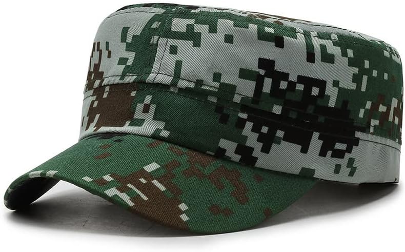 Oprana vojna kadetska kapa pamučna Podesiva vojska u nevolji Vintage ravni cilindar za muškarce Digitalni
