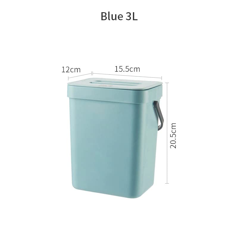 Kanta za smeće za kuhinju, 3l viseća kanta za smeće za kuhinjsku zidnu kantu za smeće za smeće WC kanta
