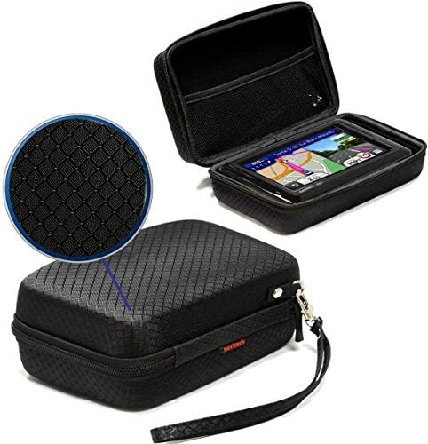 Navitech Crna tvrda Eva najlonska zaštitna čvrsta torbica kompatibilna sa Tomtom Go Professional 520/620