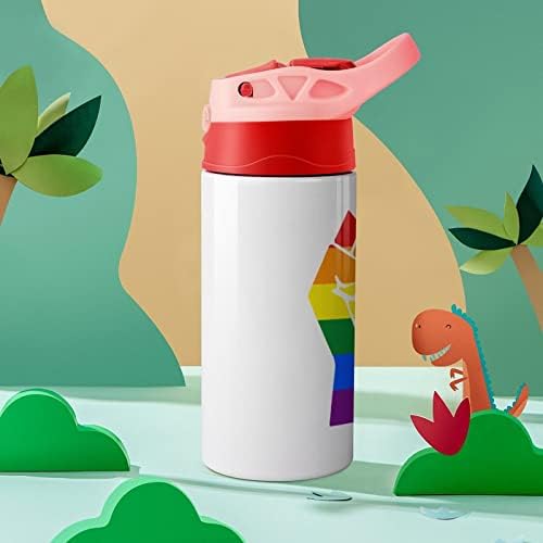 LGBT PIND zastava FATCH boca za vodu od nehrđajućeg čelika šalica za kavu sa slamom za kućne sportske putovanja
