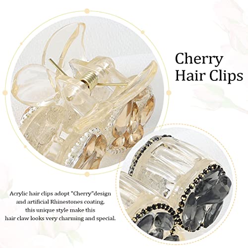 Brinie Cherry kosa kandža klipovi za kosu za kosu Mala akrilna kosa kandža za kosu barete za oblikovanje