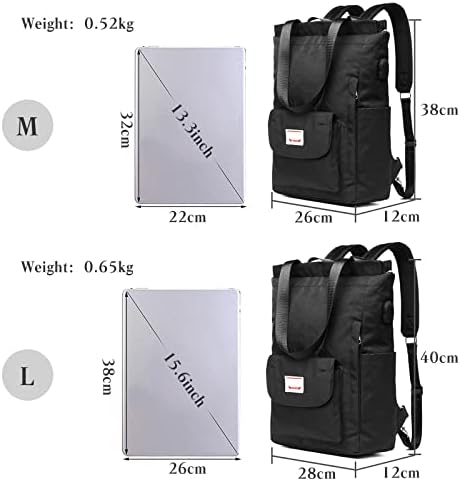 Porrasso ženska backpack casual torba na rame sa USB punjenjem luke za prtljažni prostor Školska torba za