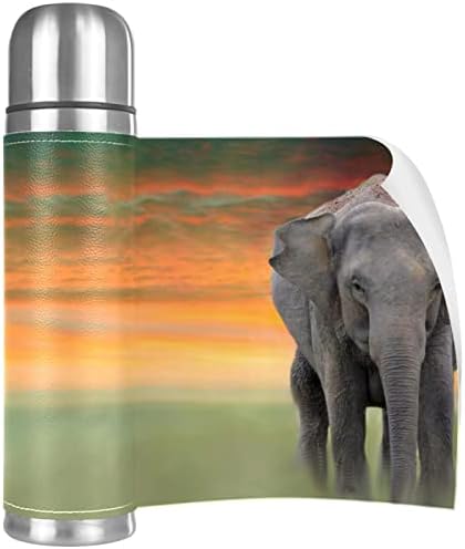 Izolirana boca za vodu od nehrđajućeg čelika boca za vodu metalna boca za vodu, afrički životinjski slon