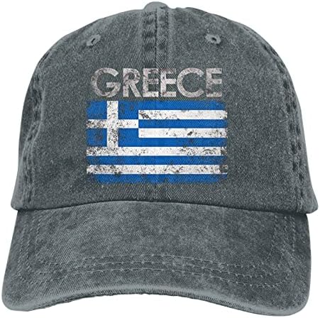 Sevenoonoine Grčka zastava Grčke traper kape za muške žene bejzbol kape casquette crna