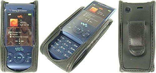 Caseroxx kožna futrola sa kopčom za remen za Sony Ericsson W595 od prave kože sa kaišnim kopčom u crnom