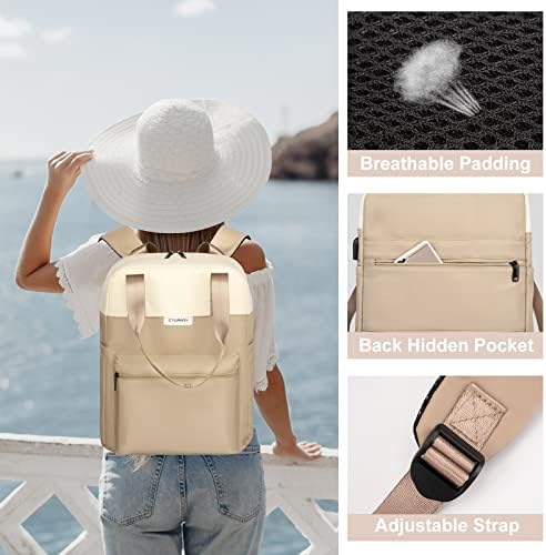 Rakpac za laptop od Cineay za žene modni putni ruksak 15,6 inčni torba za laptop sa USB lukom medicinske