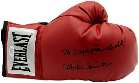 Michael Spinks Boxing potpisan / Inscr Everlast Crvena desna bokserska rukavica JSA 154752-rukavice za boks