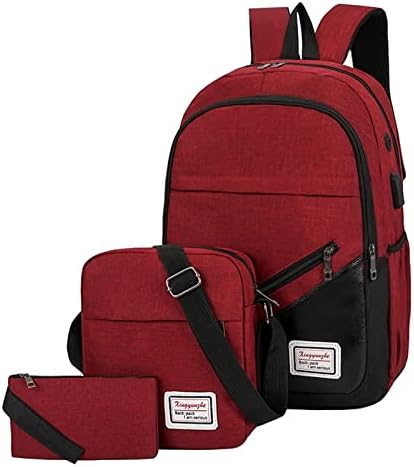 Ruksak za laptop sngshj za muškarce studentski modni ruksak trodijelni boju koji odgovara vanjskim torbi