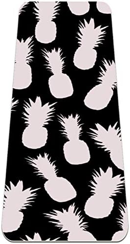 Siebzeh ananas crno bijeli uzorak Premium debeli Yoga Mat Eco Friendly gumeni zdravlje & amp; fitnes neklizajuća