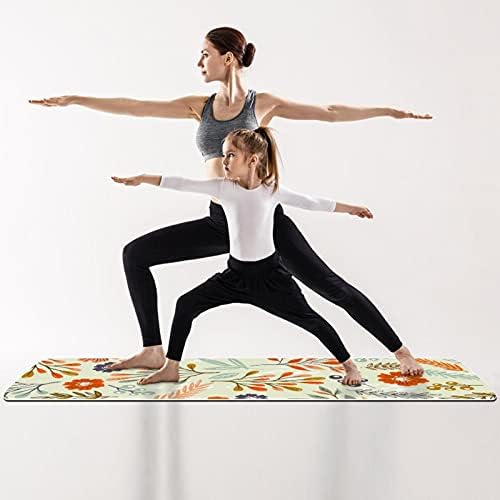 Floral Simple Premium Thick Yoga Mat Eco Friendly Rubber Health & amp; fitnes Non Slip Mat za sve vrste