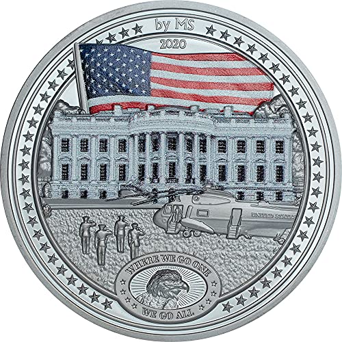 2021 DE White House Powercoin PF70 By Miles Tehnish 2 oz Silver Coin 10 $ Cook Islands 2020 Dokaz