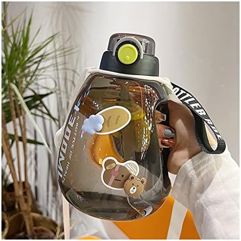Boce za vodu za ponovno punjenje 1,3 litara Prijenosne boce sa 3D naljepnicama Slatka čajnik sa slamom sportove