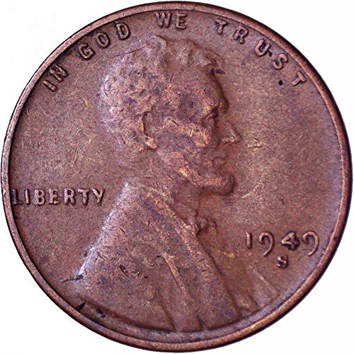 1949 s Lincoln pšenica Cent 1c vrlo dobro