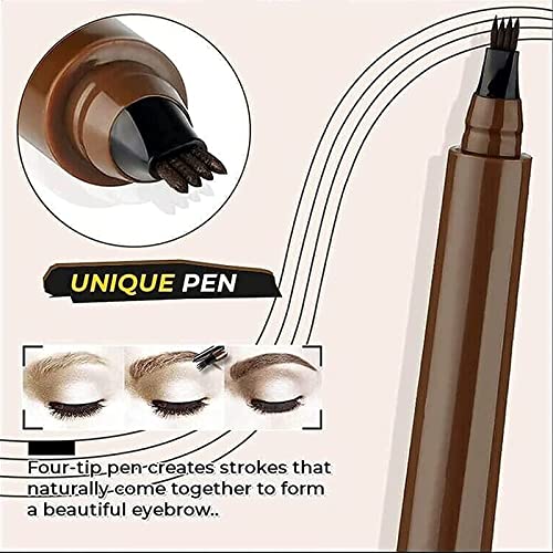 Magical Precise vodootporna olovka za obrve, Precizna olovka za obrve sa 4 vrha,olovka za punjenje brade