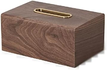 DIGZZ Drveni tkivni kutija Mesiss Dekoracija Dnevna soba Desktop Papir kutija ukras