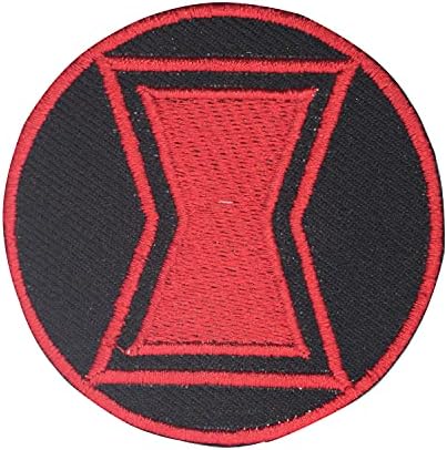 Luqi Black Widow Super Hero Logotip iz vezenog željeza na patchu šivati ​​značku Applique za odjeću itd.,