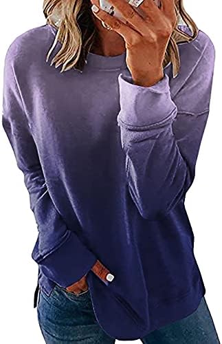 Duks za žene Trendy Jump vrhovi dukserice dugih rukava Fall Tops Labavi majica Bluza vrhovi ulični pulover