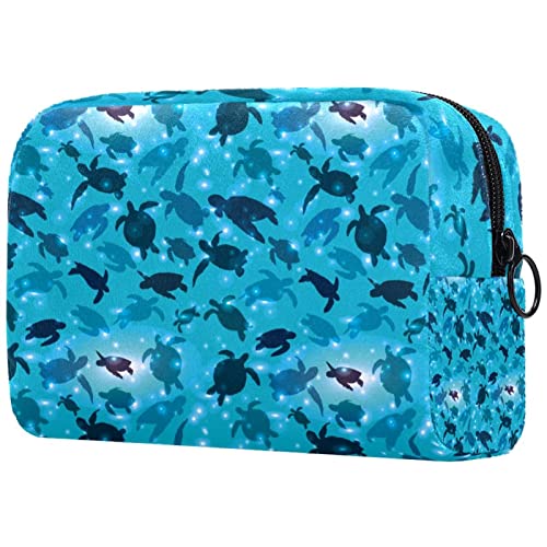 Vodena plava morska kornjača uzorak Mala torbica za šminku za torbicu Travel Kozmetička torba prijenosna